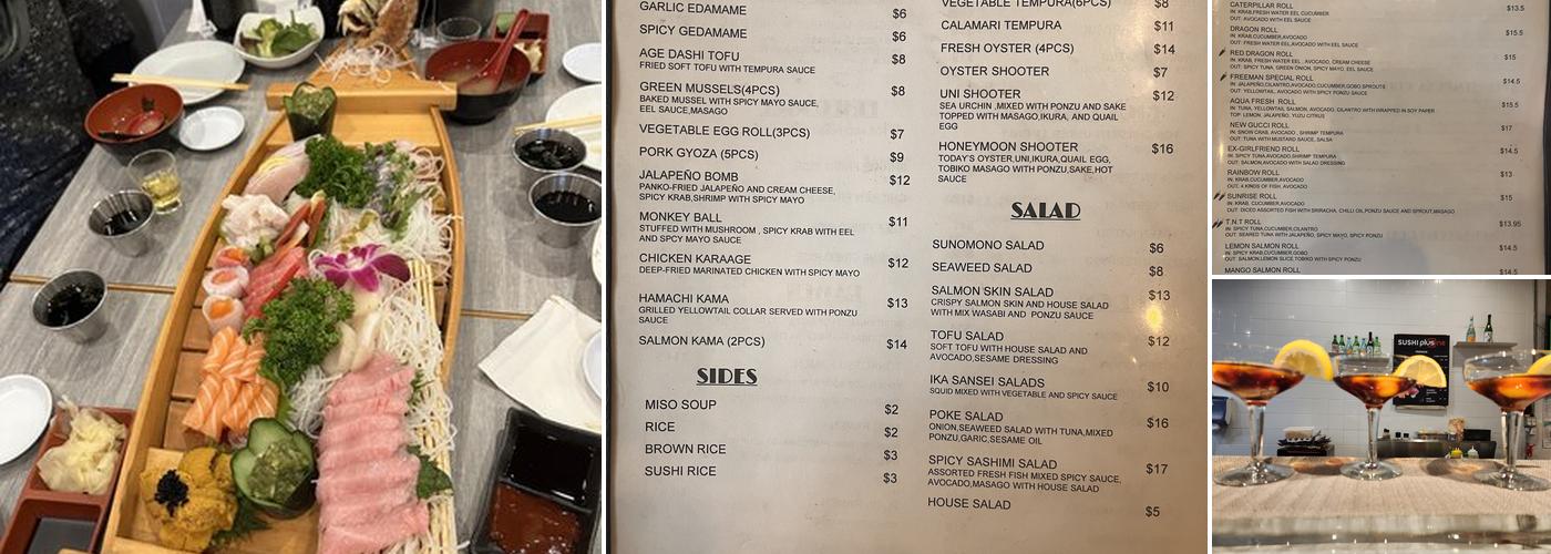 Sushi Plus One Menu