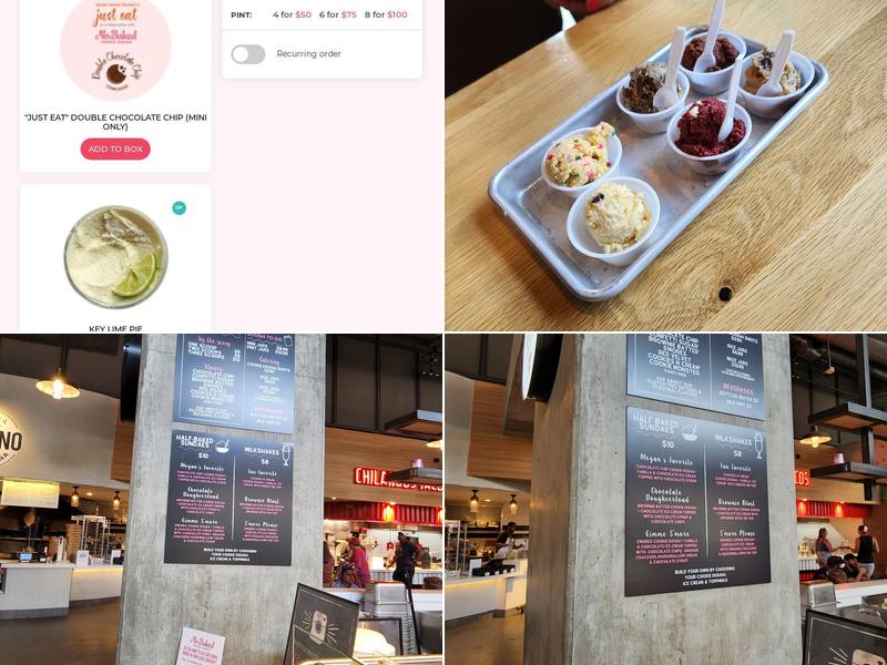 NoBaked Cookie Dough Menu