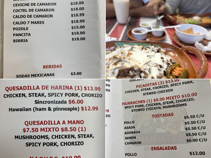 Margarita's Cocina Mexicana Menu