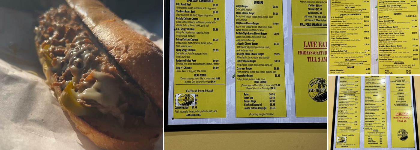 Brooklyn Beef N’ Cheese Menu