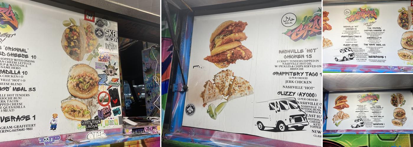 Graffitery Menu