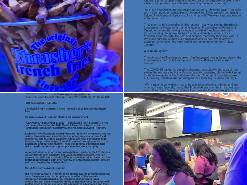 Boardwalk Fries Menu