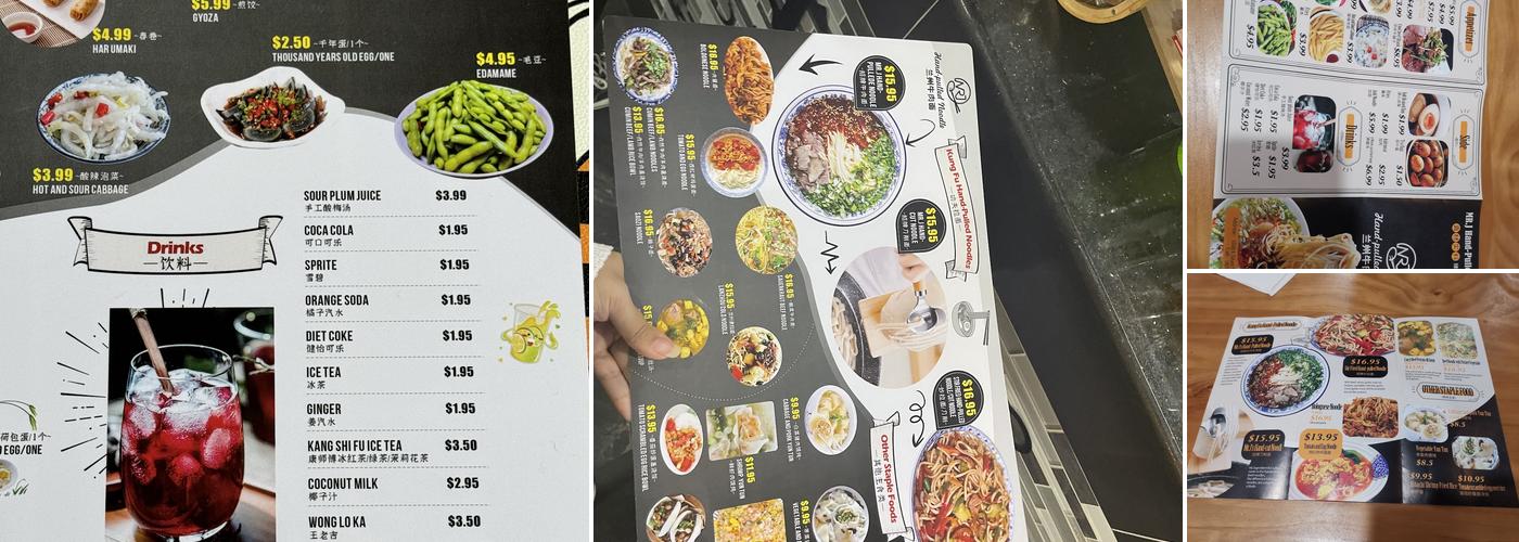 Mr.J Hand-Pulled Noodle 兰州拉面 Menu