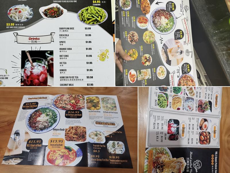 Mr.J Hand-Pulled Noodle 兰州拉面 Menu