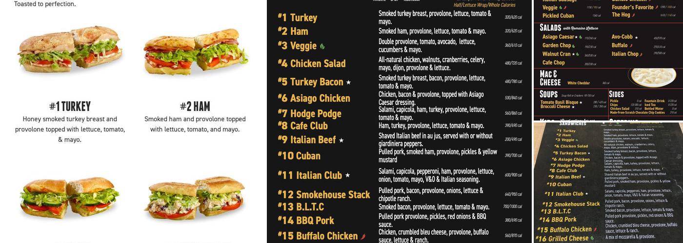 Pickleman's Olathe Menu