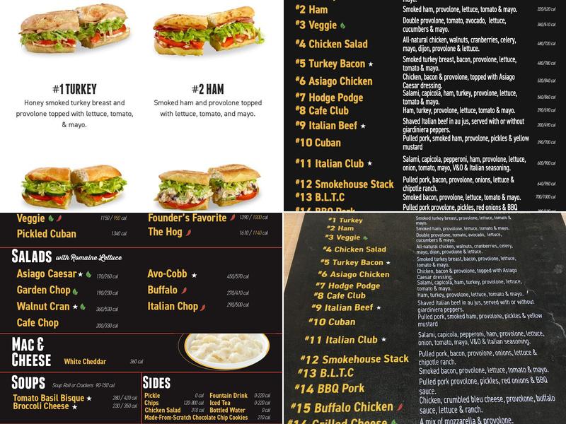 Pickleman's Olathe Menu