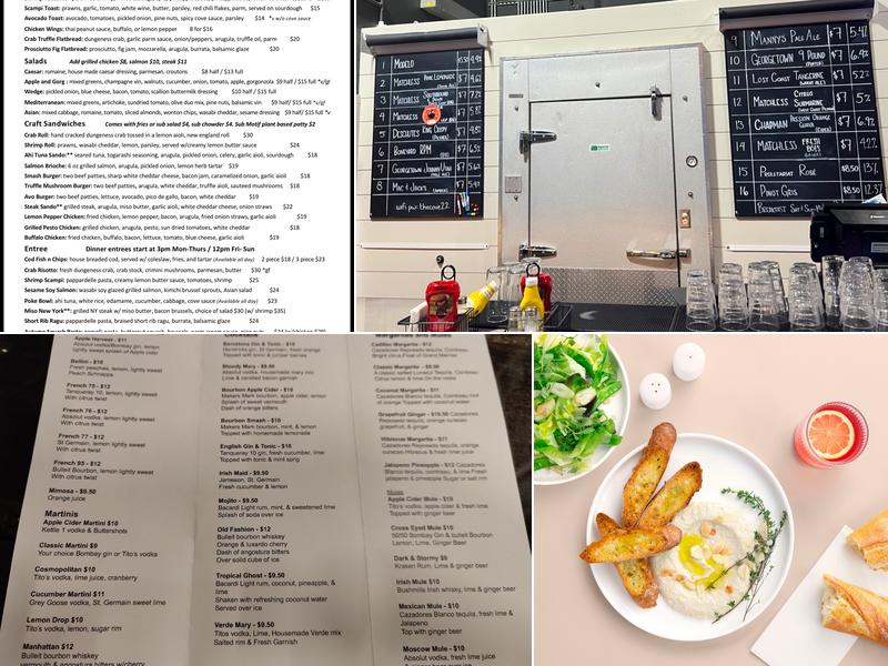 COVE Menu