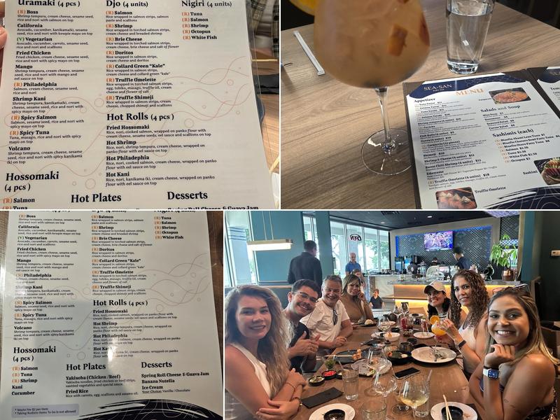 Sea-San Sushi Bar Menu