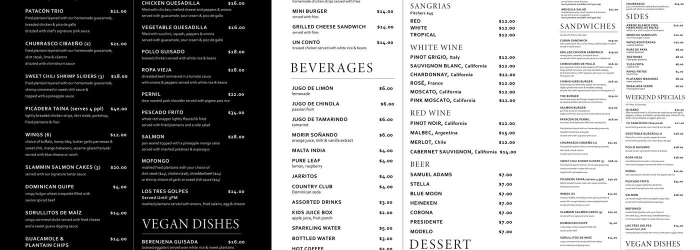 Richie's Kitchen Menu