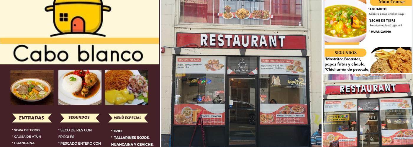 Cabo Blanco Menu