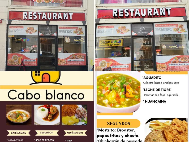 Cabo Blanco Menu
