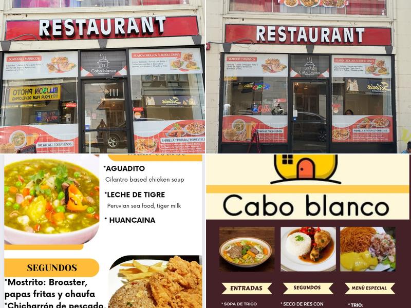 Cabo Blanco Menu