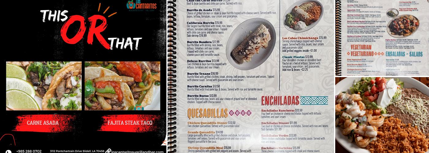 Cantaritos Menu