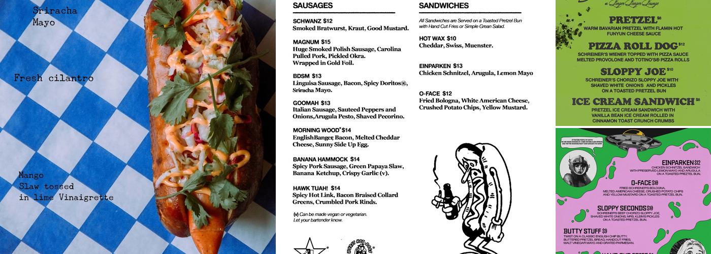 Der Wurst Hot Dogs Menu