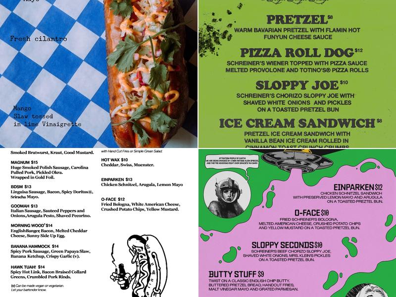 Der Wurst Hot Dogs Menu