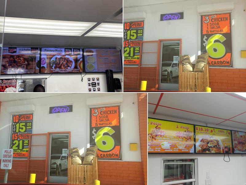 El Pollo correteado Menu