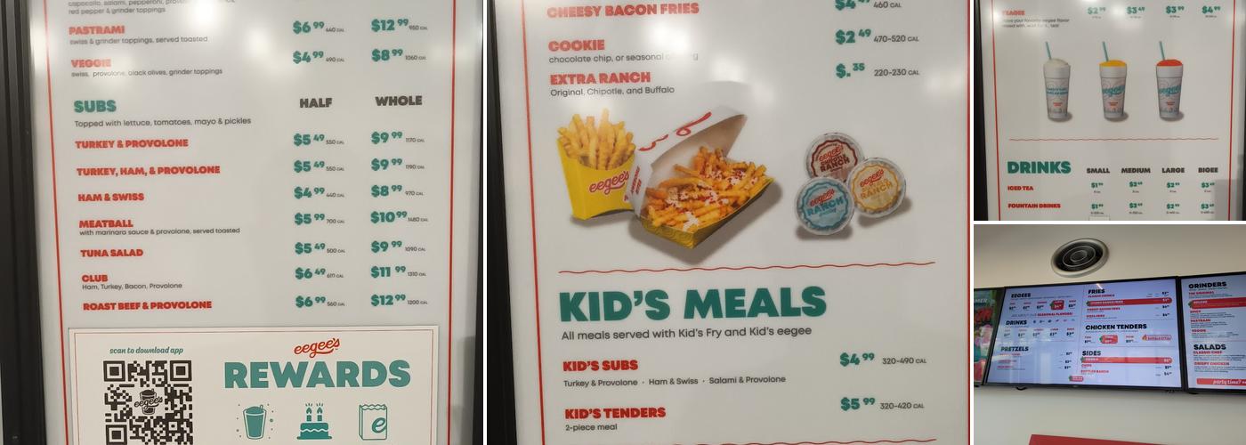 eegee's Menu