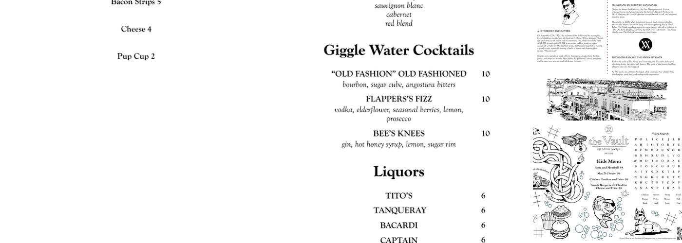 The Vault Menu