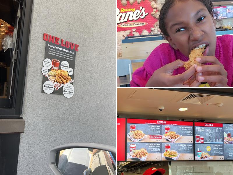 Raising Cane's Chicken Fingers Menu