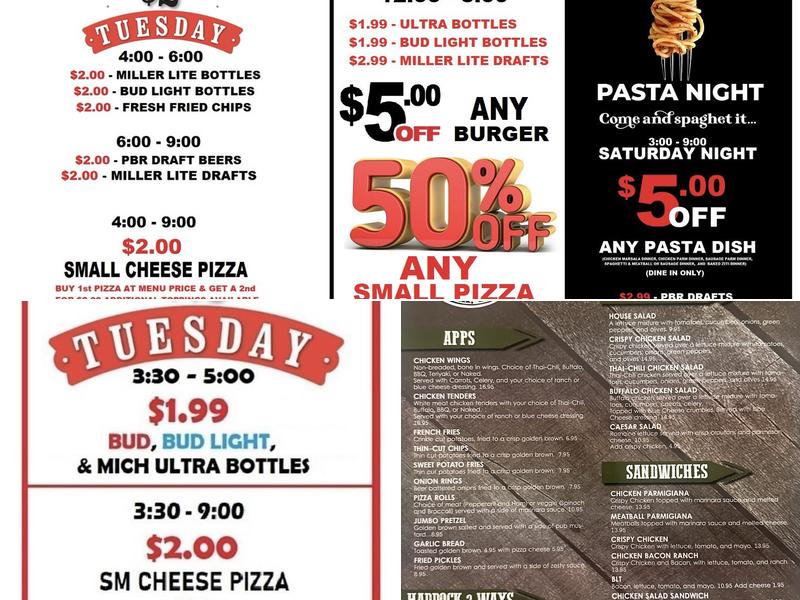 Riverton Station Pizza, Bar & Grill Menu