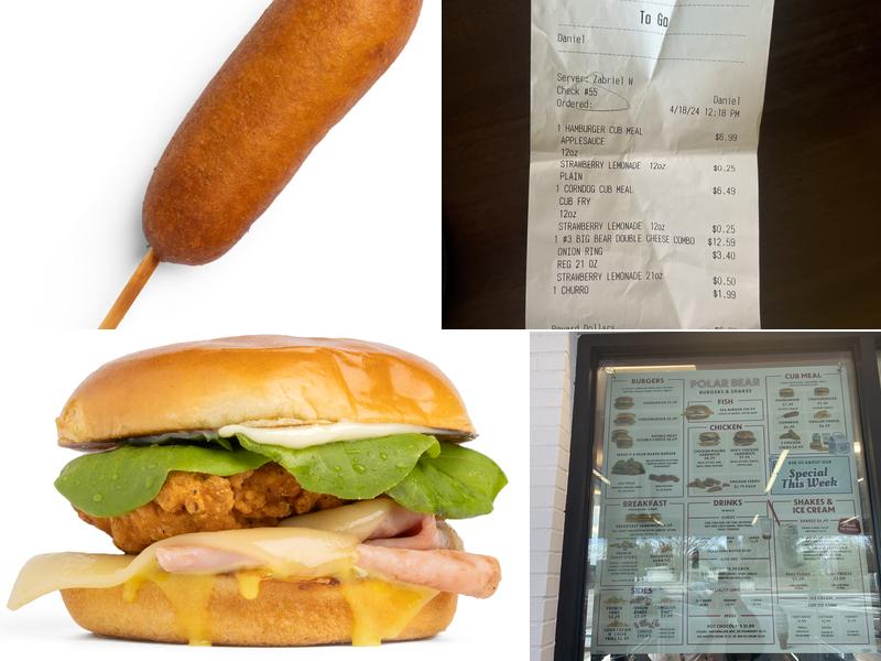 Polar Bear Eats Menu