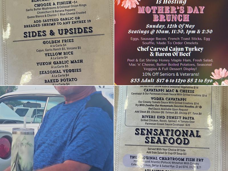 Chartroom Restaurant Menu