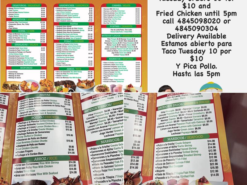El papi restaurant Menu
