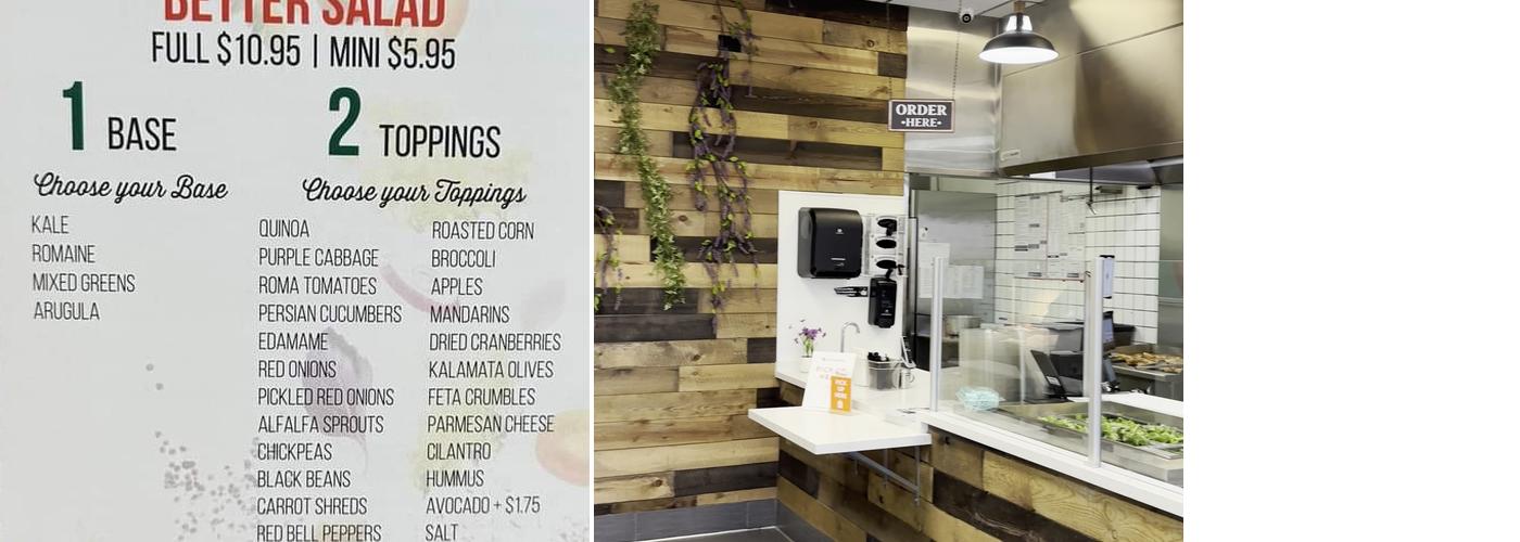 Bite Better Salads N More Menu