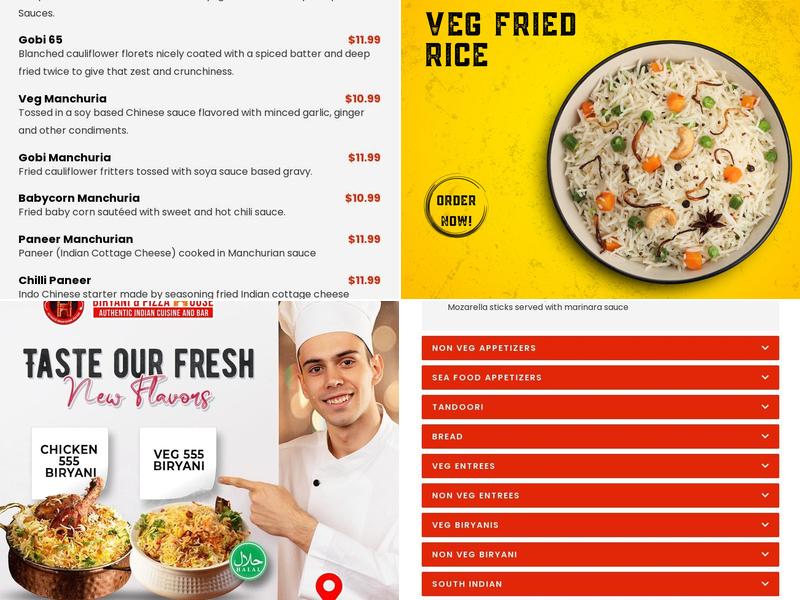 Indian Pizza Junction Menu