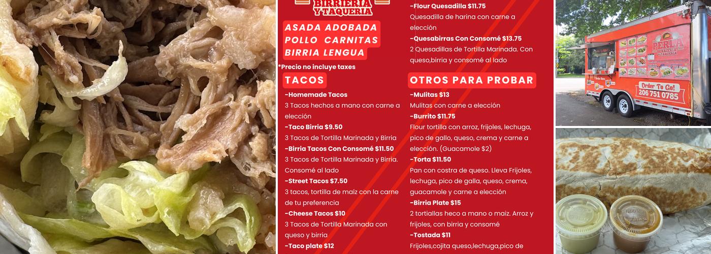 Taqueria Birrieria Perla Menu