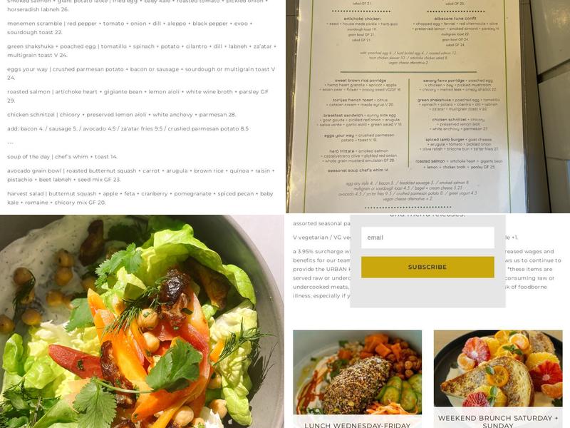 the kitchen @mcasd Menu