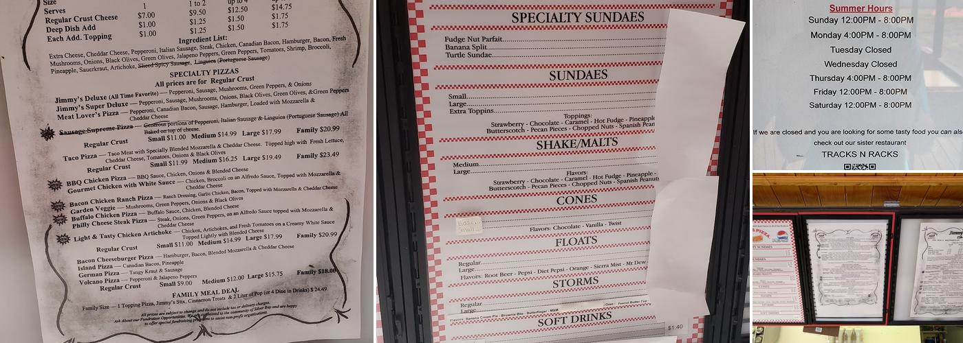Zoe's Pizza Kitchen Menu