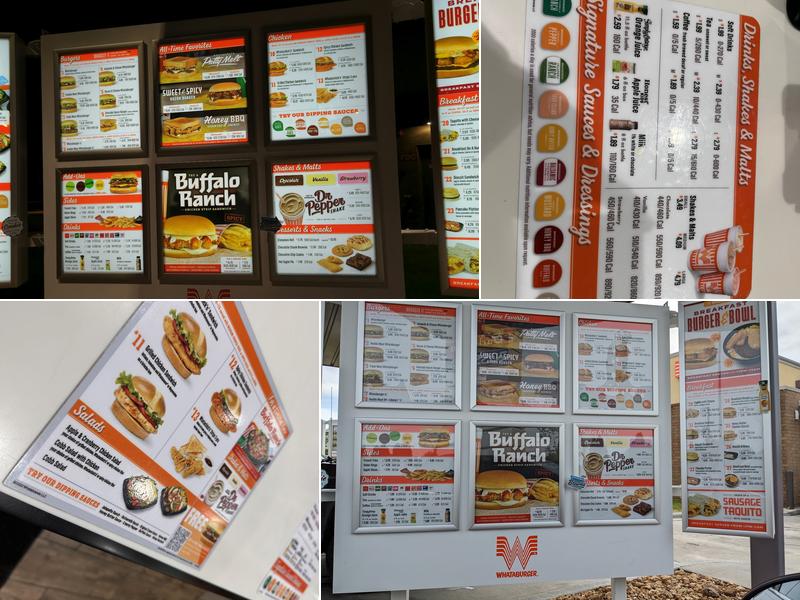 Whataburger Menu