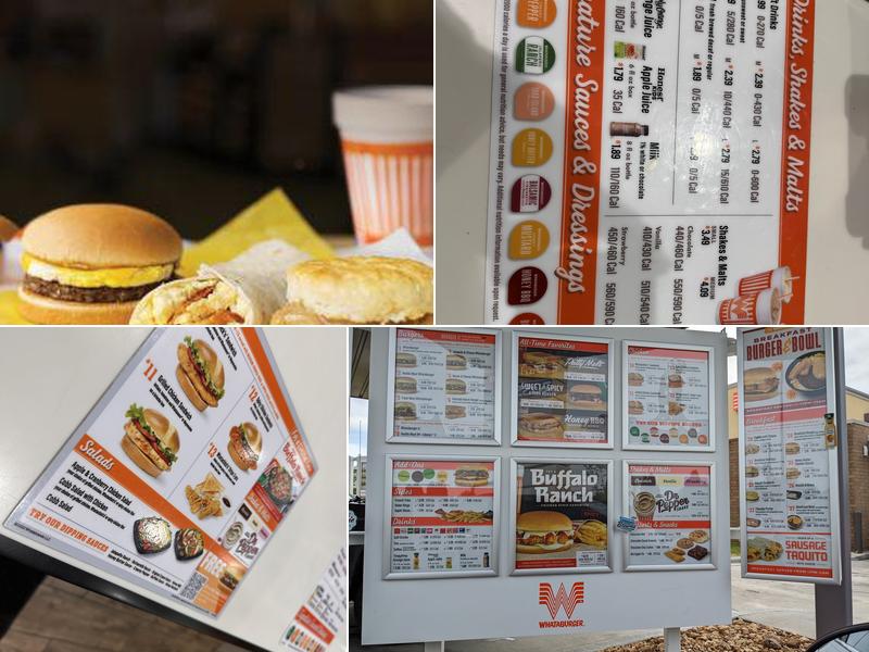 Whataburger Menu