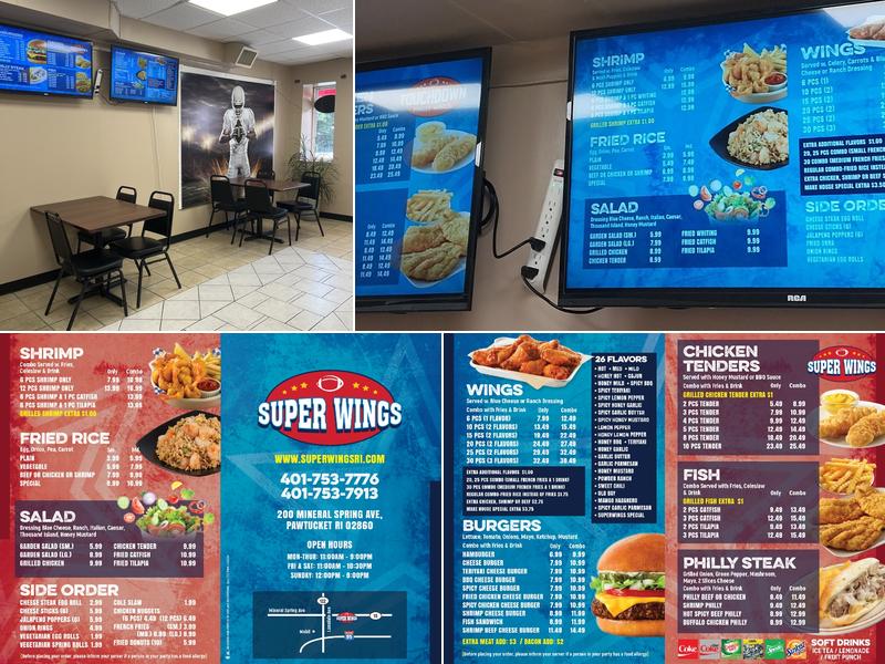 Touchdown Philly Wings Menu