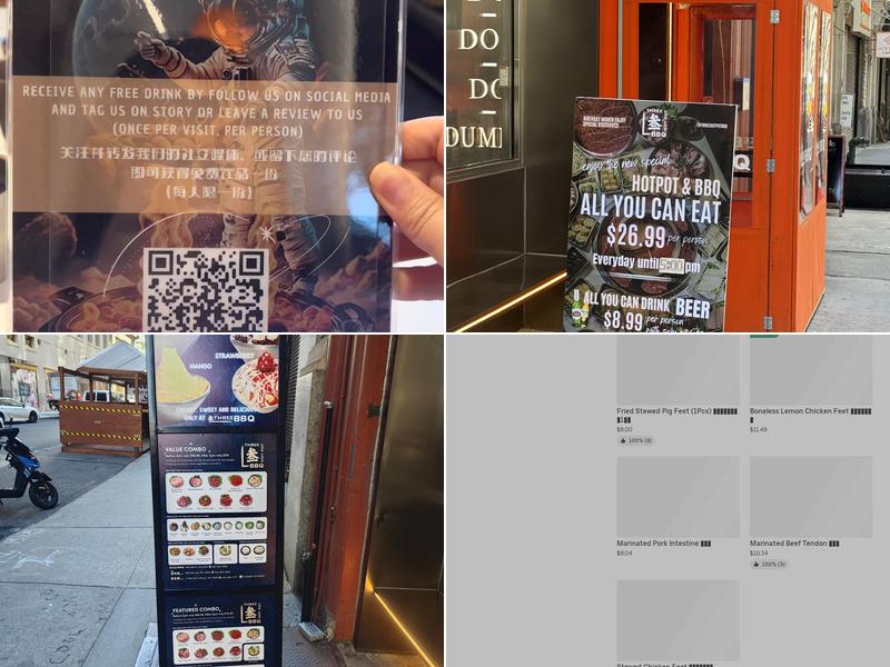 THREE-HOT-POT & BBQ Menu