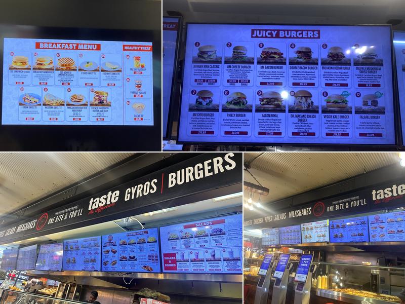 Burger Man Menu