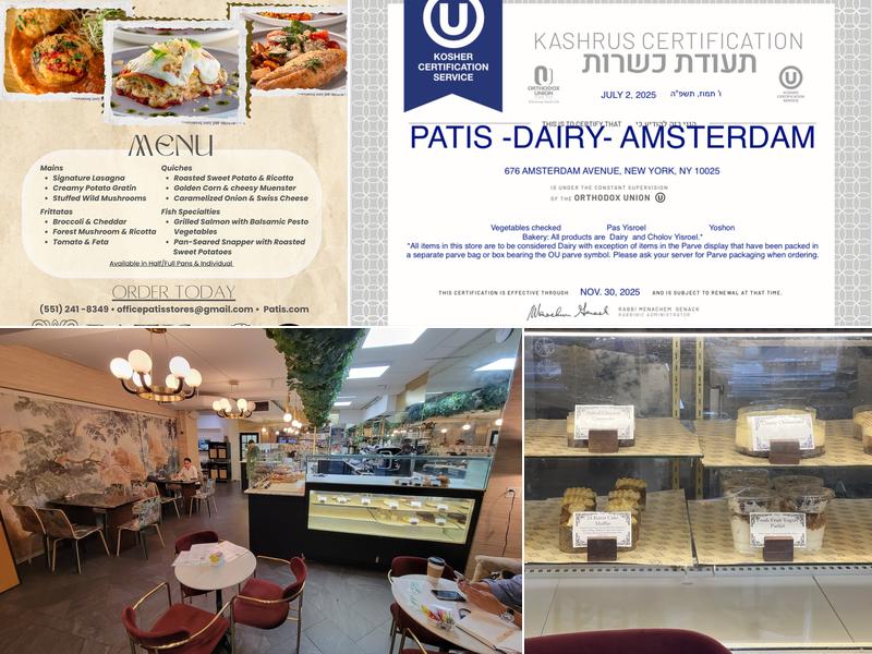 Patis Bakery Menu