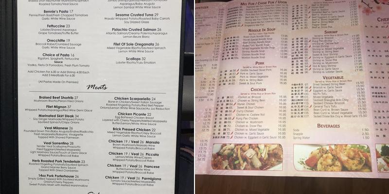 Taste - Kitchen & Cocktails Menu