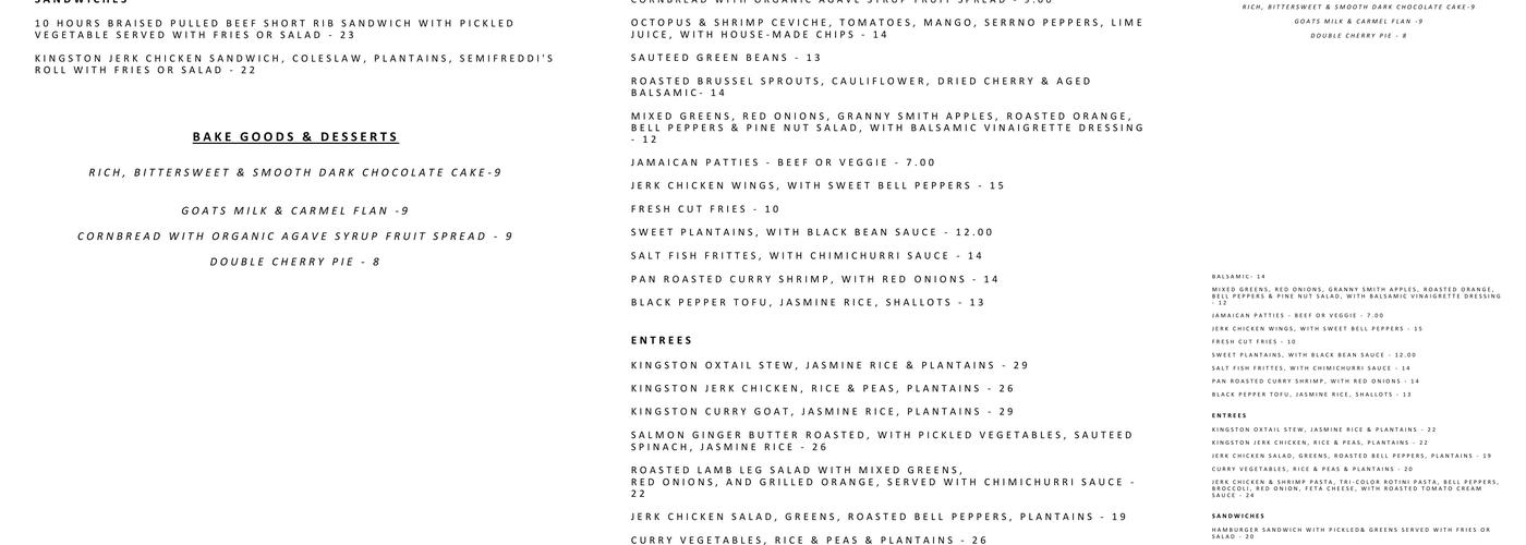 Calabash Menu