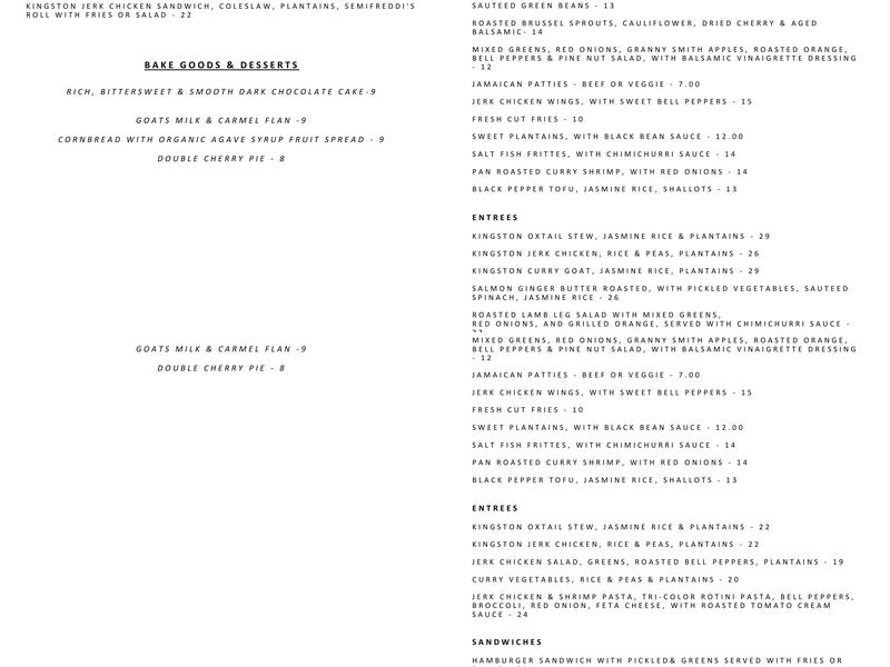 Calabash Menu