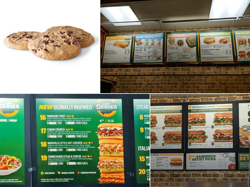 Subway Menu