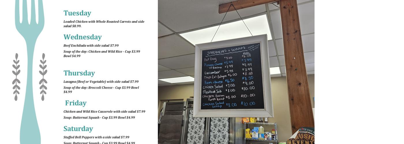 Heirloom Kitchens Menu