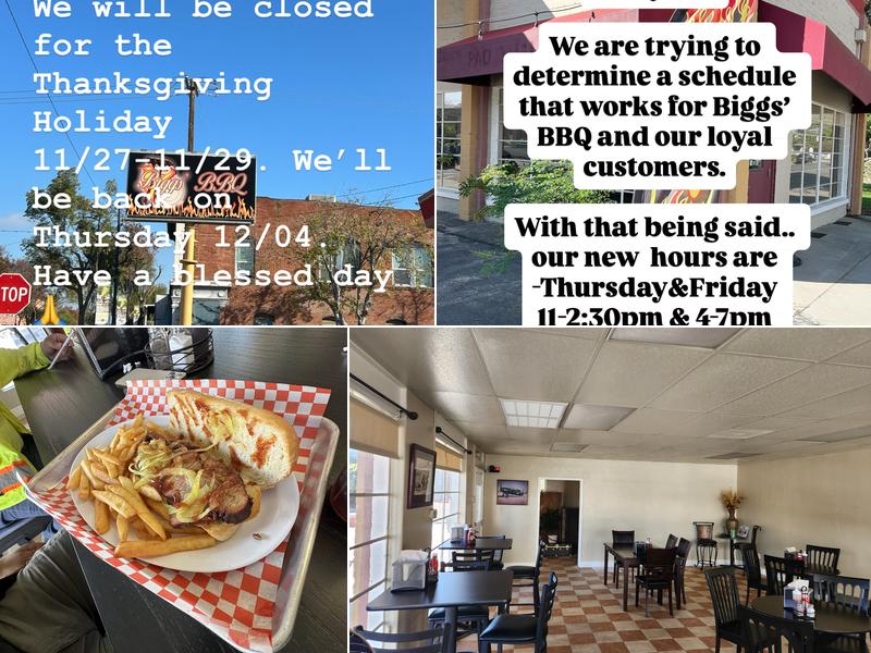 Biggs' BBQ 409 W D St, Lemoore