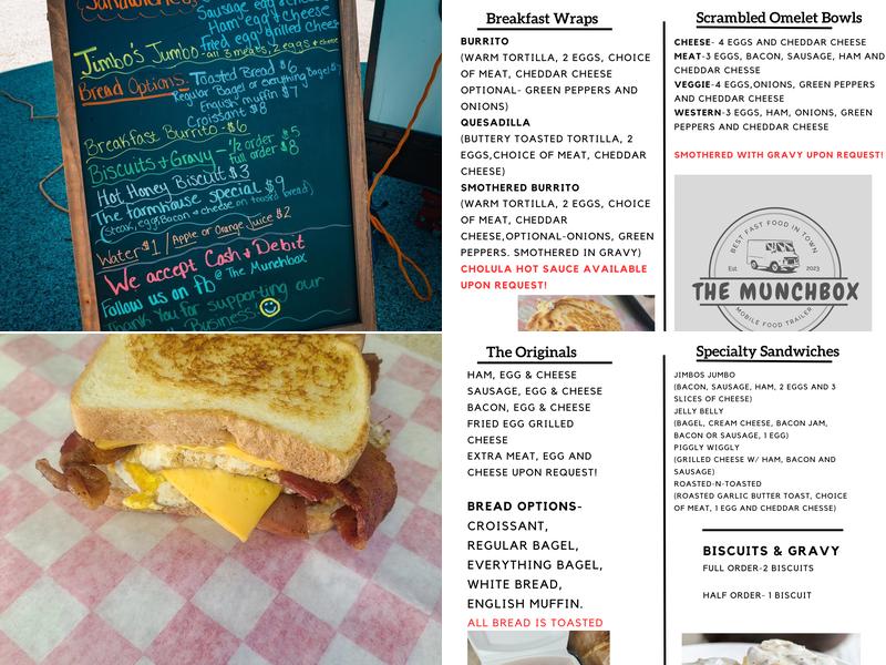 The Munchbox Menu
