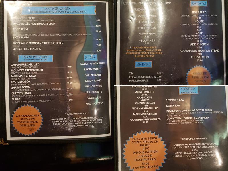 Fish Hooks Menu