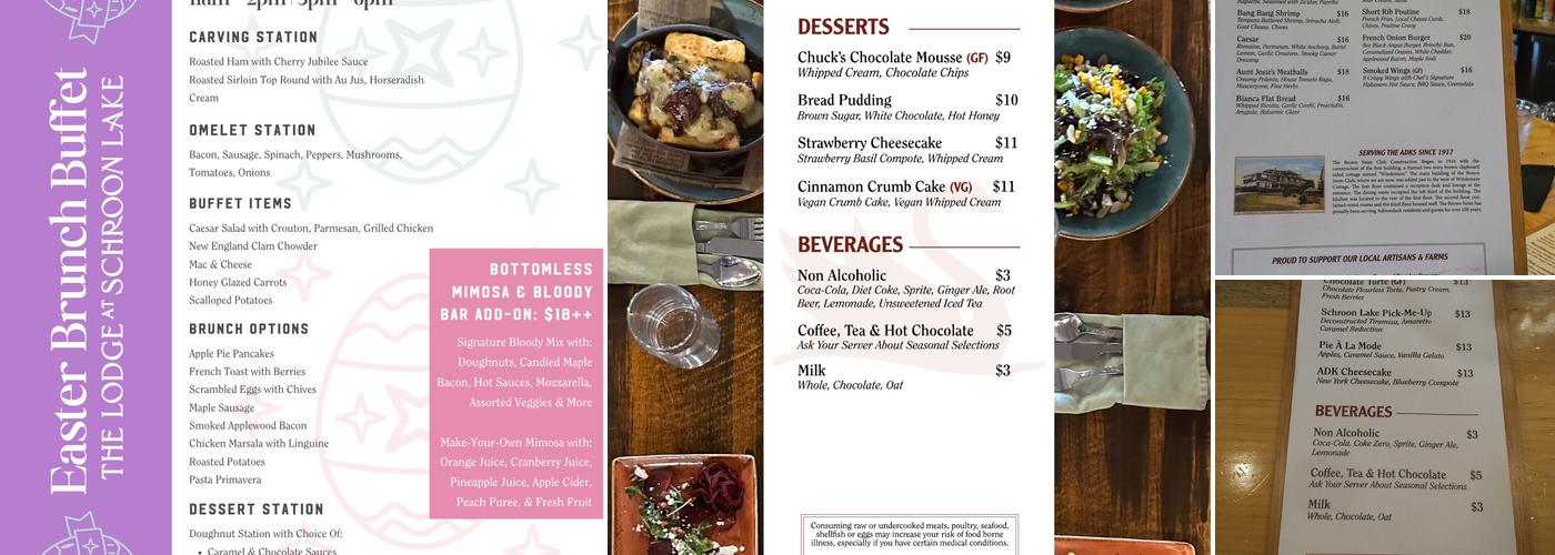 The Brown Swan Menu