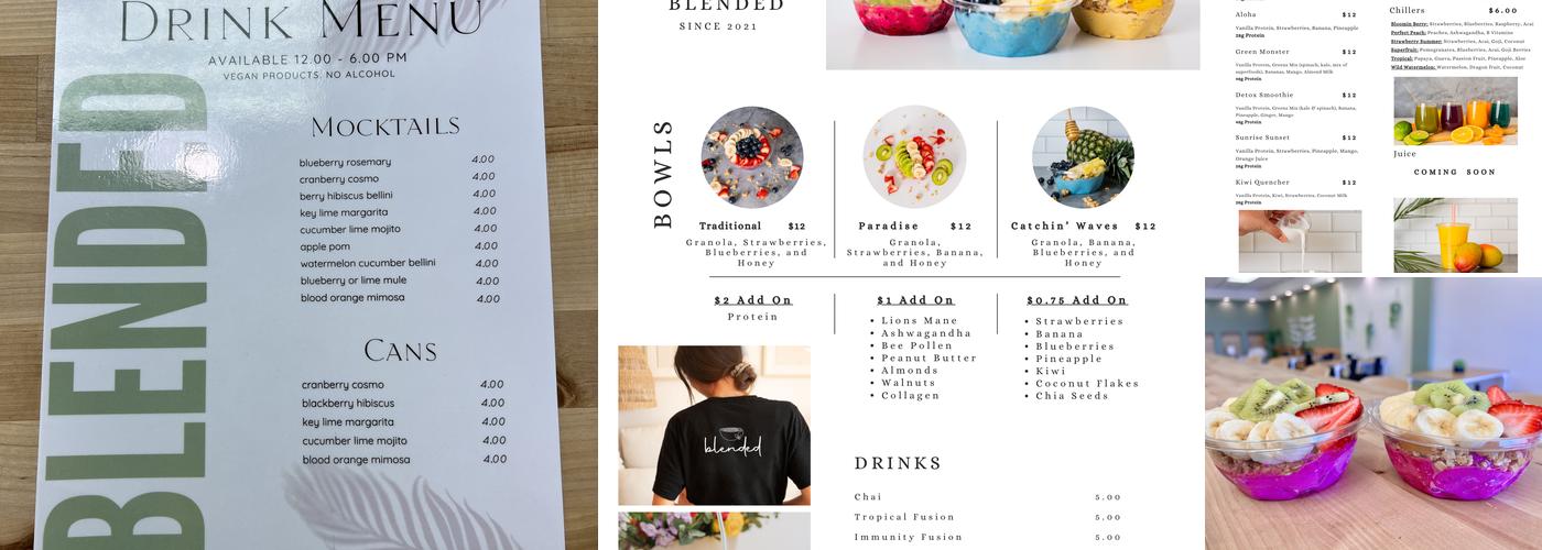 Blended Menu