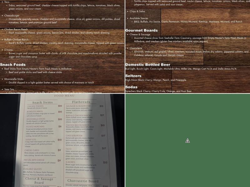 Hop & Grape Menu