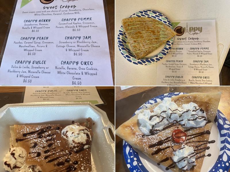 Chappy's Crepes Menu